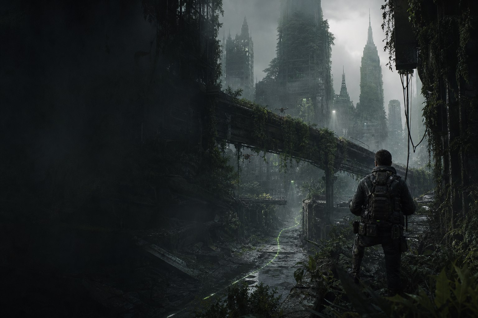 The Division Resurgence overgrown city